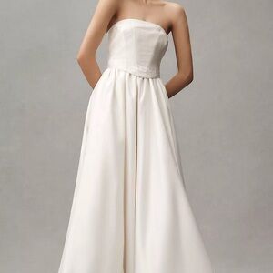 BHLDN Strapless Cream Gown NWT